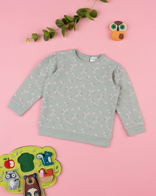 Sudadera ‘Flowers’ de chica