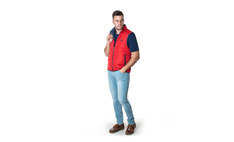 Chaleco reversible con 15 % de descuento