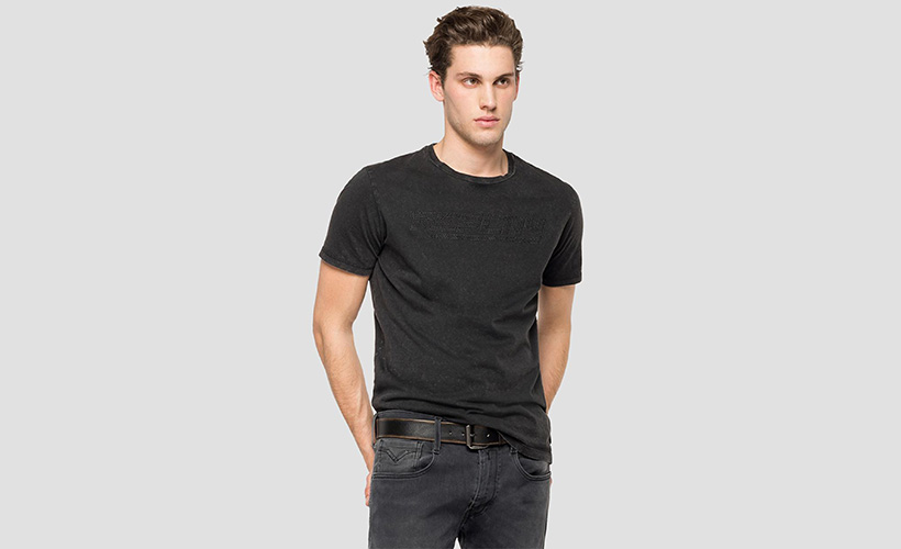 Camiseta algodón logo Replay con 15% dto
