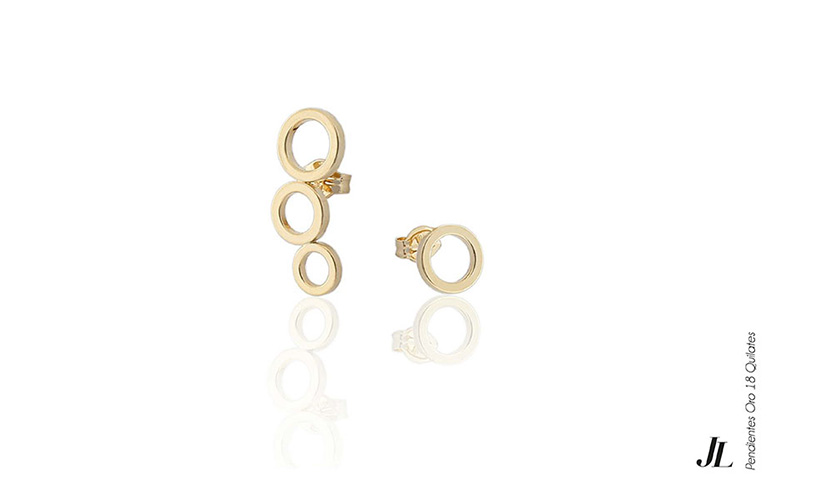Pendientes oro 18 quilates.