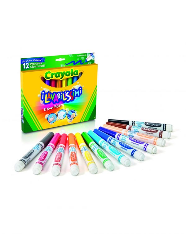 CRAYOLA 12 COLORES PUNTA MAXI SUPERLAVABLES