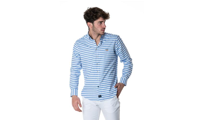 Camisa cuello botón Oxford con 15 % dto