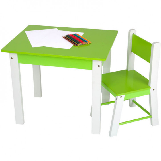 Manualidedos Mesa con Silla de Madera
