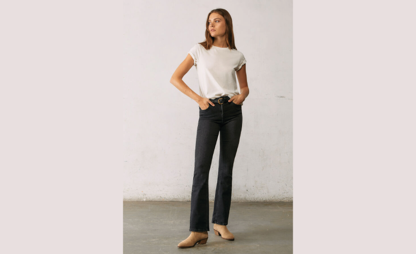 Jeans boot cut lavado sostenible