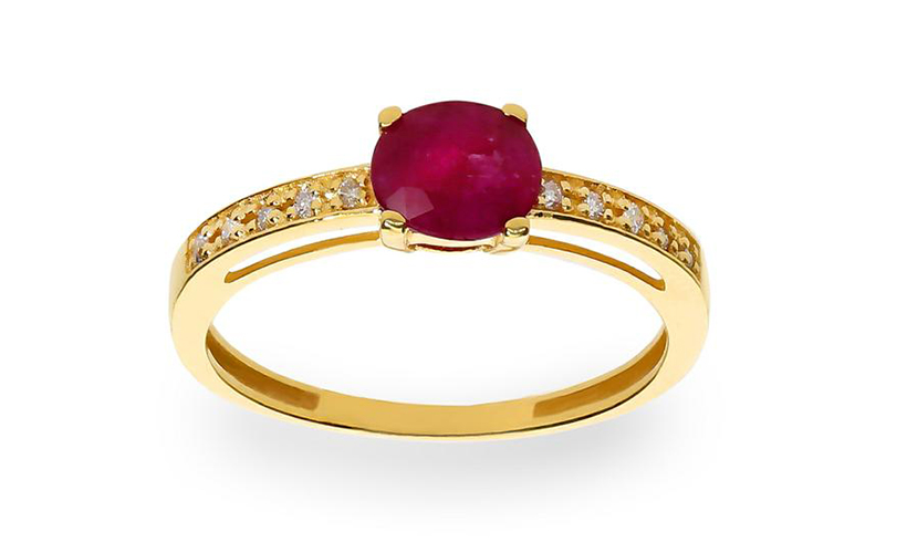Sortija diamante oro 18 quilates